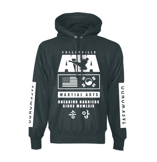BREAKING BARRIERS Pullover Hoodie by Champion in Black