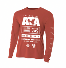 Load image into Gallery viewer, BREAKING BARRIERS LS Performance Tee in Red
