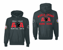 Load image into Gallery viewer, WORLD CHAMP Pullover Hoodie by Champion in Black